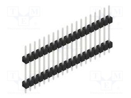 Connector: pin strips; pin header; male; PIN: 19; 2.54mm; THT; 1x19