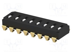 Switch: DIP-SWITCH; Poles number: 8; OFF-ON; 0.025A/24VDC; Pos: 2