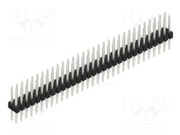 Connector: pin strips; pin header; male; PIN: 62; 2.54mm; THT; 2x31