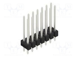 Connector: pin strips; pin header; male; PIN: 14; 2.54mm; THT; 2x7
