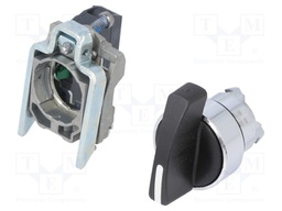 Switch: rotary; NO; 3A/240VAC; 0.55A/125VDC; 22mm; black; IP66