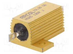 Resistor: wire-wound; with heatsink; screw; 120Ω; 25W; ±5%