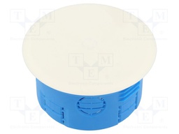 Enclosure: junction box; Ø: 88mm; plaster embedded; D: 48.5mm