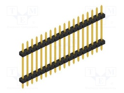 Connector: pin strips; pin header; male; PIN: 18; 2mm; THT; 1x18