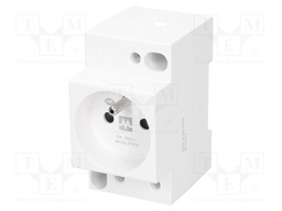 E-type socket; Mounting: DIN; Input: L+N+PE