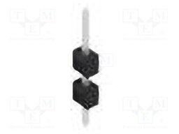 Connector: pin strips; pin header; male; PIN: 1; 2.54mm; THT; 1x1