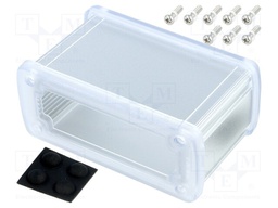 Enclosure: multipurpose; X: 115.1mm; Y: 69mm; Z: 51.6mm; silver