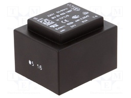 Transformer: encapsulated; 6VA; 230VAC; 24V; 250mA; Mounting: PCB