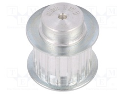 Belt pulley; AT5; W: 16mm; whell width: 27mm; Ø: 22.65mm; aluminium