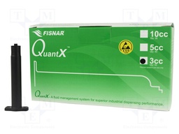 Syringe body; 3ml; black; Luer Lock; QuantX; for dispensers