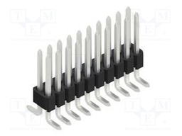 Connector: pin strips; pin header; male; PIN: 20; 1.27mm; SMT; 2x10