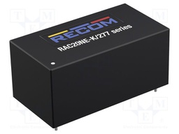 Converter: AC/DC; 20W; Uout: 12VDC; Iout: 1667mA; 87%; RAC20NE-K/277