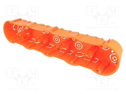 Enclosure: back box; X: 60mm; Y: 340mm; Z: 60mm; plaster embedded