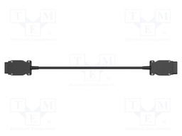 Test lead; black; Insulation: PVC; -10÷80°C; 0.5m; 12V