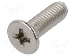 Screw; M3x10; Head: countersunk; Phillips; PH1; A2 stainless steel