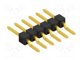 Connector: pin strips; pin header; male; PIN: 6; 2.54mm; SMT; 1x6