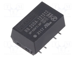 Converter: DC/DC; 0.25W; Uin: 10.8÷13.2V; Uout: 12VDC; Uout2: 12VDC
