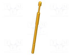 Test needle; Operational spring compression: 4mm; 5A; Ø: 2mm; 0.8N
