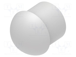 Stopper; polyamide; light grey; L: 15.5mm; -20÷100°C; Entrelec