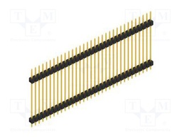 Connector: pin strips; pin header; male; PIN: 33; 2.54mm; THT; 1x33