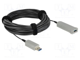 Cable; optical; USB A socket,USB A plug,USB B micro socket; 20m
