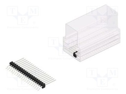 Connector: pin strips; pin header; male; PIN: 20; 1.27mm; SMT; 1x20