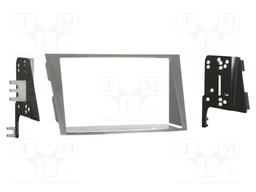 Radio frame; Subaru; 2 DIN; silver
