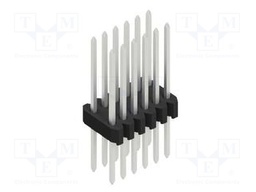 Connector: pin strips; pin header; male; PIN: 12; 1.27mm; THT; 2x6