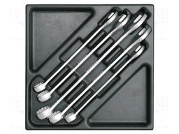 Wrench-set; combination spanner; 5pcs.