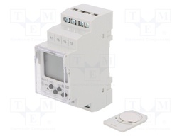 Programmable time switch; Range: 1 year; SPDT x2; 230VAC; DIN