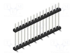 Connector: pin strips; pin header; male; PIN: 15; 2mm; SMT; 1x15