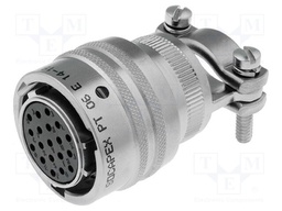 Connector: circular; MIL-C-26482, Series 1,PT; plug; female; 7.5A