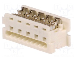 Plug; wire-board; female; PIN: 10; 1.27mm; IDC; for ribbon cable