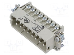 Connector: HDC; contact insert; male; EPIC H-A; PIN: 16; 16+PE; 16A