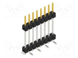 Connector: pin strips; pin header; male; PIN: 8; 2.54mm; SMT; 1x8