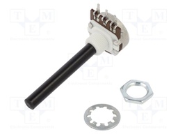 Potentiometer: shaft; single turn; 470kΩ; ±20%; 0.4W; linear; 6mm