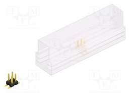 Connector: pin strips; pin header; male; PIN: 4; 2.54mm; SMT; 2x2