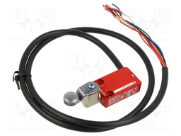 Limit switch; lever R 30,4mm, metal roller Ø16mm; NC x2 + NO