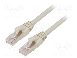 Patch cord; ETHERLINE® Cat.6a,S/FTP; 6a; stranded; Cu; LSZH; grey