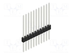 Connector: pin strips; pin header; male; PIN: 11; 1.27mm; THT; 1x11