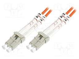 Fiber patch cord; OM2; LC/PC,both sides; 5m; LSZH; orange