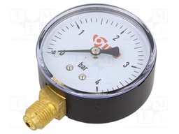 Manometer; 0÷4bar; water; 60mm; Enclos.mat: plastic