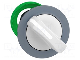 Switch: rotary; 30mm; white; Harmony XB5; Ø30.5mm; Pos: 2