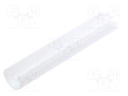 Cover for LED profiles; white; 1m; V: D9; push-in