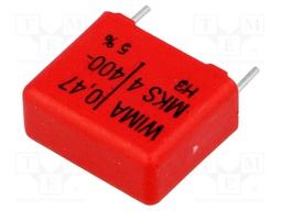 Capacitor: polyester; 470nF; 200VAC; 400VDC; Pitch: 15mm; ±5%