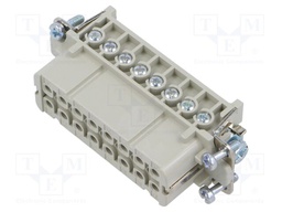 Connector: HDC; contact insert; female; EPIC H-A; PIN: 16; 16+PE