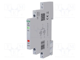 Voltage indicator; 230VAC; IP20; for DIN rail mounting; LK-702