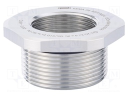 Reduction of threads for glands; Int.thread: M12; brass; nickel