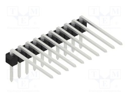 Connector: pin strips; pin header; male; PIN: 10; 2.54mm; THT; 1x10