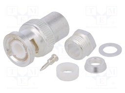 Plug; BNC; male; straight; 50Ω; RG141,RG58C/U,URM43,URM76; teflon